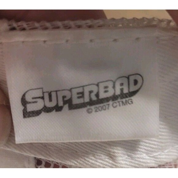 2000s Superbad Movie Promo Baseball Cap Plaid Embroidered Meshback Snapback Hat - Picture 5 of 5